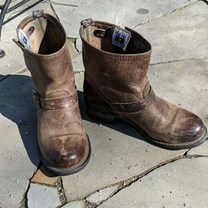 Brown Frye short boots